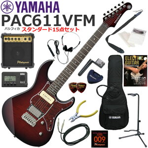 YAMAHA }n Pacifica PAC611VFM/DRB GLM^[ S҃Zbg 10wAvX^_[h15_Zbg