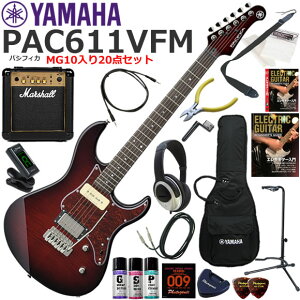 YAMAHA }n Pacifica PAC611VFM/DRB GLM^[ S҃Zbg ptȃTEhMarshall MG10Ă20_Zbg