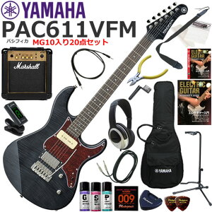 YAMAHA }n Pacifica PAC611VFM/TBL GLM^[ S҃Zbg ptȃTEhMarshall MG10Ă20_Zbg