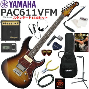 YAMAHA }n Pacifica PAC611VFM/TBS GLM^[ S҃Zbg 10wAvX^_[h15_Zbg