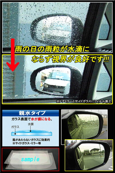 楽天市場 松印 親水ドアミラーフィルム 車種別専用設計 フィット Gk3 Gk4 カーアクセサリー松印