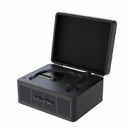 WhatPlus CDプレーヤー Bluetooth対応 スピーカー内蔵 2000mAhバッテリー搭載 デスクトップ用 イヤホン/A…