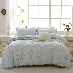 MILDLY 布団カバーダブル 4点セット エジプト超長綿100% 布団カバーセット ダブル:掛け布団カバー ボックスシーツ 枕カバー*2 / 300TCサテン調:肌ざわりが良い 通気性に富んで 毎日の快眠で元