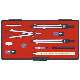 Uchida drawing instrument ウチダ製図器(Uchidaseizuki) KD型製図器 SEセット 『SE13品組A(烏口抜き)』 1-730-7306 設計製図用品