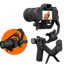 FeiyuTech SCORP C 3軸 カメラ ジンバル スタビライザー ミラーレス 一眼レフ ジンバル Sony A7IV A7III A7S3 FX3 Canon EOS R5 R6 90D 80D対応 耐荷重2.5kg 日本語説明書