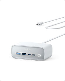 Anker 525 Charging Station/USB-C 2ポート USB-A 2ポート/AC差込口 3口/延長コード 1.5m/USB Power Delivery対応/MacBook Windows PC iPad iPhone Galaxy