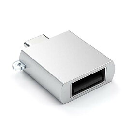 Satechi アルミニウム USB-C(オス) - USB-A 3.0(メス) 高速 アダプター (シルバー) (MacBook Pro, iPad Pro, Mac Mini, iMacなど対応)