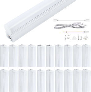 �yAlewell �ŐV�ߓd�^�z�����F �������Ɩ� LED�u���� ����̎� 40W�^ T5���� 120cm 6000K 14W�ȃG�l 2600LM �Ɩ���� �d�C���60���J�b�g �L�z�� �ᔭ�M �m�C�Y�Ȃ� PSE�ρi�����F-120cm-20�{�j