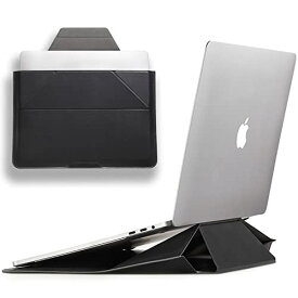 MOFT ノートPCケース 撥水 防水 多機能 ノートPCスタンド MacBook Air/MacBook Pro/iPad/Laptop apple windows surface 薄型 コンパクト 軽量 保護 13.3インチ ナイトブラック