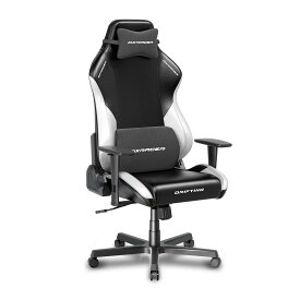 DXRacer（デラックスレーサー）ゲーミングチェア Driftingシリーズ 黒＆白 オフィス デスクチェア 高耐久EPUレザー ゲームチェア パソコン椅子 テレワーク PCチェア リクライニング 3Dアームレスト 人間工学 ロッキング機能 ブラック ホ