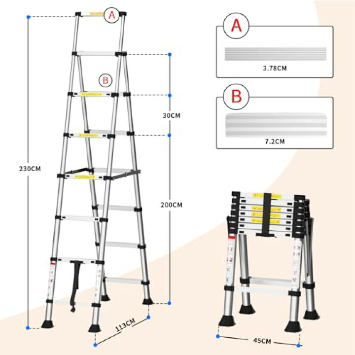 脚立3m 脚立 3m 引き取り限定 公式通販