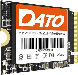 DATO(ダト) SSD 内蔵 DP330 M.2 2230 PCIe Gen3 x 4 NVMe 2TB 内蔵ソリッドステートドライブ (最大2500/1700 MB/s), Steam Deck Surface Pro8, Pro7+ など ゲーム機対