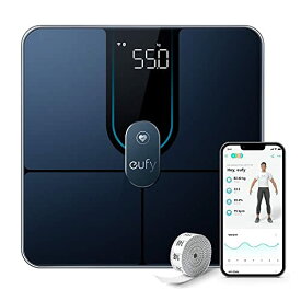 Anker Eufy (ユーフィ) Smart Scale P2 Pro（体重体組成計）【アプリ対応/Fitbit連携/体脂肪率/BMI/心拍数/筋肉量/基礎代謝量/水分量/体脂肪量/骨量/内臓脂肪/タンパク質/骨格筋量/皮下脂肪/体内年齢/ボディタイプ