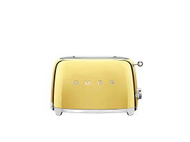 【日本正規品】SMEG スメッグ トースター（2枚焼） (ゴールド)