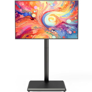 Rfiver �e���r�X�^���h �n�C�^�C�v tv�X�^���h 27~60�C���`�Ή� �Ǌ� �e���r�� VESA/��100�E400 mm/�c100�E400 mm �ω׏d40 kg �ؐ���� ���������\ ���E��]35° �Ɨp ��Зp �u���b�N