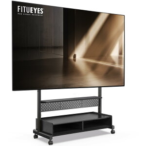 FITUEYES �e���r�X�^���h K�V���[�Y �e���r�� �}�E���g�t�� �ړ��� 60�E100�C���` ��^�e���r�ɑΉ� �ω׏d80kg �L�E�{�[�h�t�� �������߉\ ��e�ʎ��[ ���萫�悢 �ؐ� �u���b�N K-A211003WB