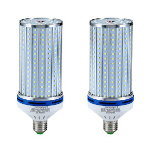 LED�R�[�����C�g �g�E�����R�V�^ 60W LED�d�� E26���� 6000LM 6000K 400-450W���M�d������ �����P�x �ȃG�l ������ �q�ɁE�[�ˁE���ԏ�E�ԌɁE�H��E�����K���[�W�ȂǂɑΉ�(�����F, 60W), 2��