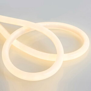 100V ラウンド、320 度発光、EL蛍光チューブ管 LEDテープライト 120SMD/M 防水配線不要 プラグアンドプレイ 切断可能, クリスマス装飾 ネオンサイン明るい 長持ち おしゃれ 間接 装飾照明 ネ棚下