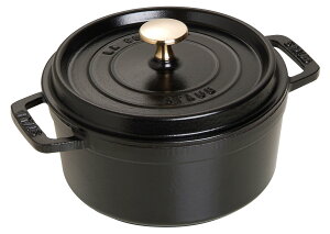 staub �X�g�E�u �u �s�R �R�R�b�g ���E���h �u���b�N 18cm �v ���� ���� �z�[���[ �� IH�Ή� �y�V���A���i���o�[�t�����{���K�̔��i�z La Cocotte Round 40509-485