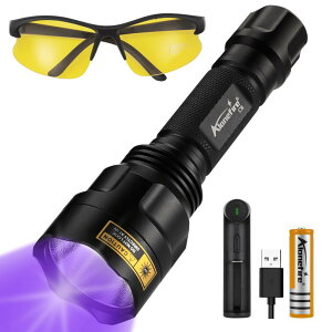 Alonefire C8 10W O ubNCg  UV LED Cg g395nm USB[d AjTLXCg Ebh ybgAo XR[sI Ӓ ^ Wp dAL^ہAނAz p 