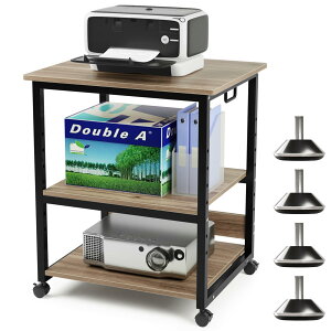 DEWEL �v�����^�[�� ���b�N ��60cm×���s50cm×����70cm ���S�� 3�i ���ω׏d90kg �J�[�g �L���X�^�[�t�� �ۊp�݌v ���I���� A3�Ή� �A�W���X�^�[�t�� �I�t�B�X �z�[�����[�p �g�ݗ��ĊȒP