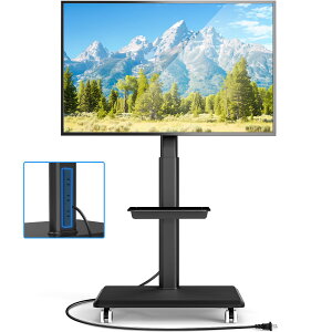 Rfiver �e���r�X�^���h �L���X�^�[�t�� tv�X�^���h 32-70�C���`�Ή� �R���Z���g�t�� tv stand �Ǌ񂹃e���r�X�^���h �n�C�^�C�v �������߉\ �ؐ��x�[�X �I�t�� �ω׏d35kg VESA400X400 �Ɩ��p �W���p 