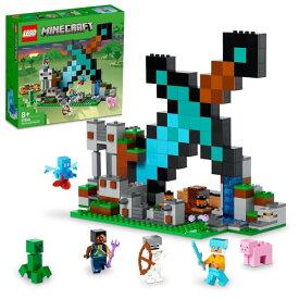 レゴ(LEGO) マインクラフト ダイヤモンドの剣の基地 誕生日プレゼント 21244 おもちゃ ブロック プレゼント テレビゲーム 冒険 男の子 女の子 8歳以上