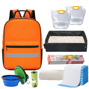 IYOIYA ペット 防災グッズ 35点 防災セット 犬 猫 リュック バッグ 地震 対策 避難 非常用 持出袋 避難セット 持ち運び おでかけ 防災 用品