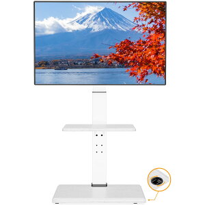 PERLEGEAR �e���r�X�^���h 30~60�C���`�Ή� �B���L���X�^�[�t�� �e���r�� �Ǌ� �n�C�^�C�v tv�X�^���h �ړ��� ������ tv stand �ω׏d40kg VESA75x75mm~VESA400x400mm 8�i�K�������� ���E±40�x��U