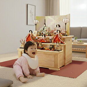 平安豊久 雛人形 収納飾り 三段 飾り 夕菜 天然 天竜杉 引き出し 豪華 おしゃれな モダン 白木 コンパクト 人気 ひな祭り お祝い 彫刻 名前木札 特典品 a000000841