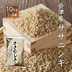 令和7年産 新米 ササニシキ 【玄米】 10kg 20kg(10kg×2袋) 30kg(10kg×3袋) 会津産 産地直送 送料無料 九州・沖縄別途送料 お米 米 ささにしき