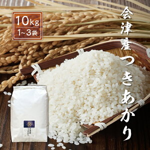 令和7年産 新米 つきあかり 【白米】 10kg 20kg(10kg×2袋) 30kg(10kg×3袋) 会津産 産地直送 送料無料 九州・沖縄別途送料 お米 米 精米 月明かり