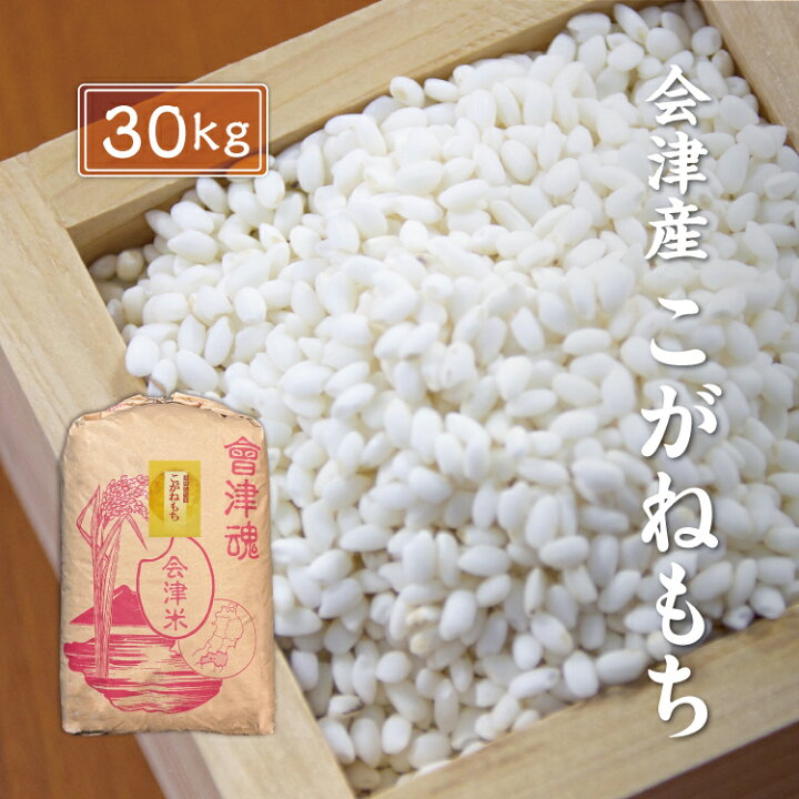 楽天市場】令和7年産 会津産 こがねもち 【白米】 30kg ※四国まで 送料 