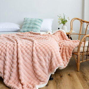 【新発売限定★10%OFF】2枚合わせ 毛布 ふわとろ 秋冬用 エアコンカバーお昼寝 厚手 軽い 暖かい カバー ダブル ひざ掛け 掛け毛布 両面起毛の生地 ストライプ毛布 ふわもこ ブランケット ソ