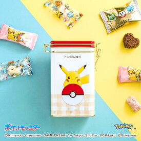 バレンタイン チョコ 2026 チョコレート ポケモン 松風屋 【PV-6】 お菓子 ギフト 贈り物 プレゼント スイーツ ピカチュウ イーブイ スイーツキャニスター缶（ポケモン）【VT】