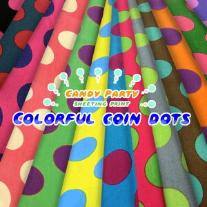 ��Candy Party �w �J���t�����R�C���h�b�g �x��V�[�`���O�v�����g�⁦108cm���@�R�b�g��100���b�}�c�P �܂� matsuke ���n �h�b�g�� �������w�b