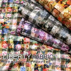 【10cm単位のカット販売】Liberty Fabrics(リバティ・ファブリックス)Tana Lawn ?イタリア製タナローン*デジタルプリント*2023SS*【Archive Gingham】(アーカイブ・ギンガム)