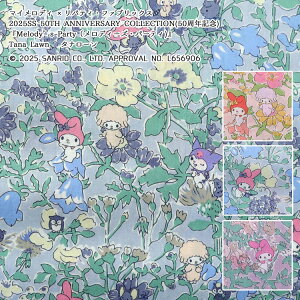 y10cmPʂ̃Jbg̔z}CfB×oeBEt@ubNX2025SS 50TH ANNIVERSARY COLLECTION(50NLO)wMelodyfs PartyifB[YEp[eB)xTana Lawn ? ^i[