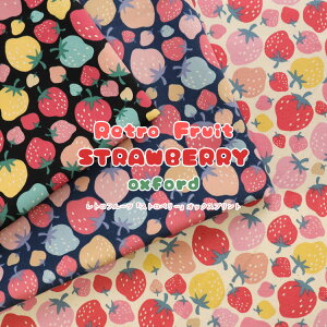 Retro Fruit STRAWBERRYigt[cwXgx[xjIbNXvg⁦110cm@Rbg100bt[c C`S ʕ Hו n z ̎q wb