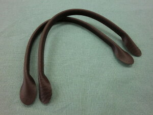 レザー持ち手≪細口手さげタイプ≫【合皮】【30cm】2本組 こげ茶