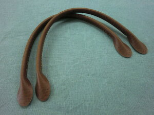 レザー持ち手≪細口手さげタイプ≫【合皮】【30cm】2本組 茶