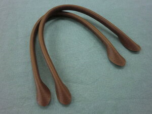 レザー持ち手≪細口手さげタイプ≫【合皮】【40cm】2本組 茶