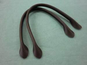 レザー持ち手≪細口手さげタイプ≫【合皮】【40cm】2本組 こげ茶