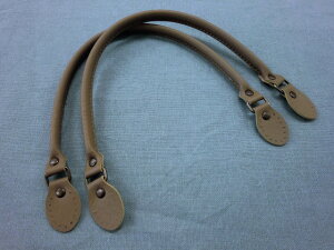 ■レザー持ち手≪手さげタイプ≫【合皮】【38cm】2本組 オーク