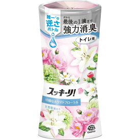 アース製薬 トイレのスッキーリ！ エアリーホワイトフローラルの香り トイレ芳香剤 400ml