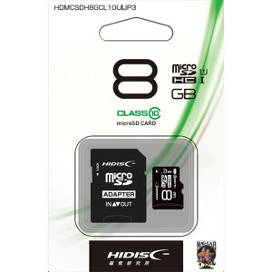 ���C������ HIDISC microSDHC�J�[�h 8GB CLASS10 UHS-1 MicroSDHC