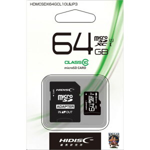 C HIDISC microSDHCJ[h 64GB CLASS10 UHS-1 MicroSDXC