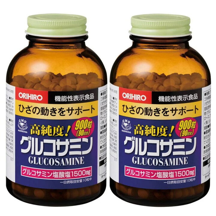 楽天市場】オリヒロ 【2個セット】高純度 グルコサミン粒徳用 900粒 