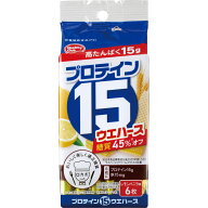 ハマダコンフェクト プロテイン15ウエハース レモン 6枚