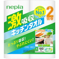 王子ネピア ネピア 激吸収キッチンタオル100カット 4R